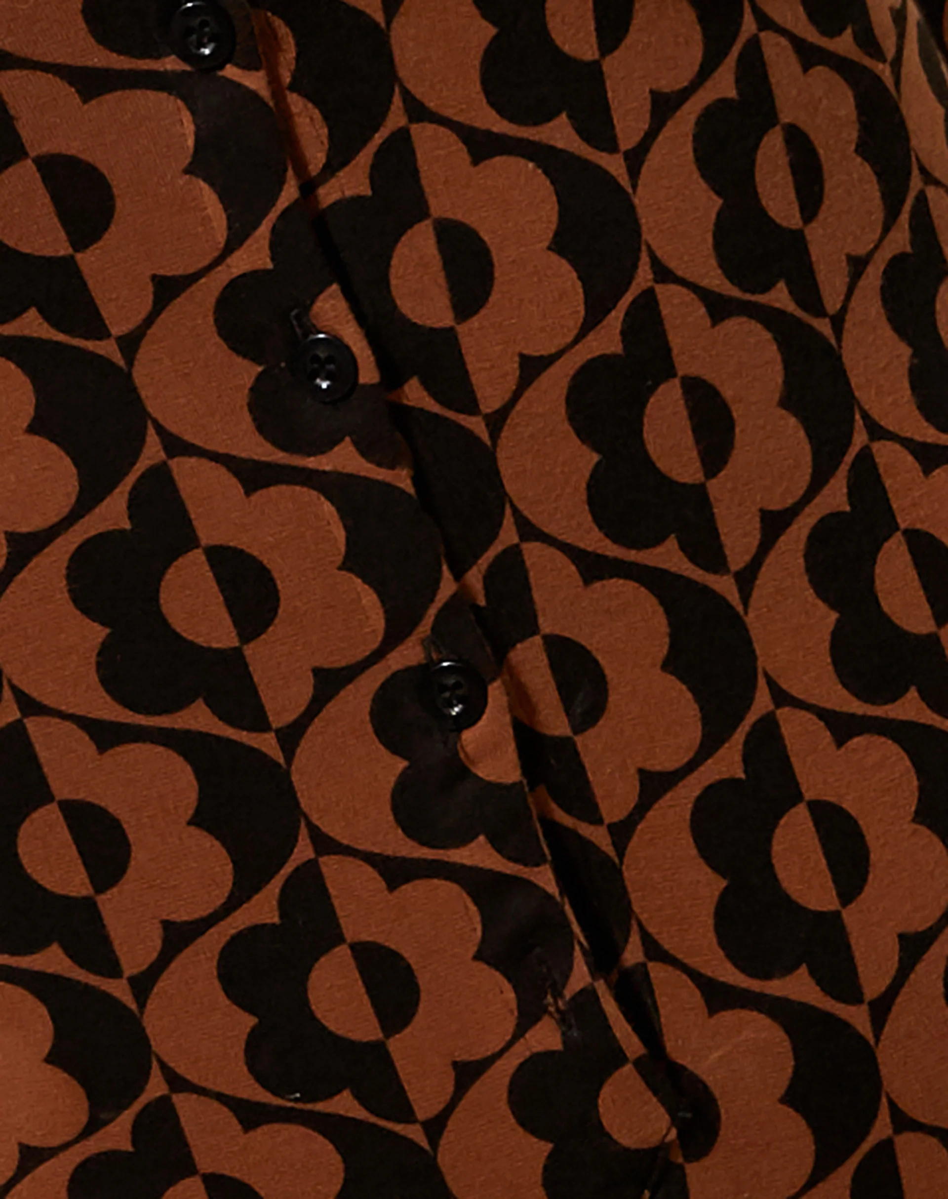 Warna Playsuit in Wavy Flower Brown - Image 6