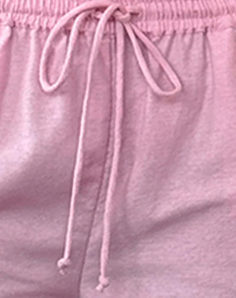 Wasic Wide Leg Linen Trouser in Flamingo Pink - Image 5