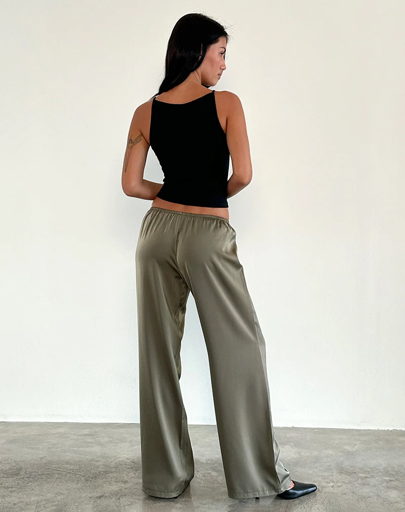 Waski Trouser in Satin Sage - Image 4