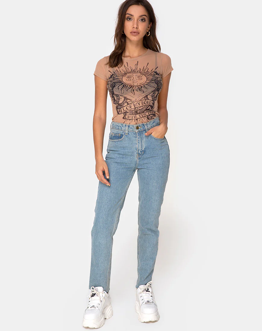 Whitney Tee Alchemy in Net Taupe - Image 3