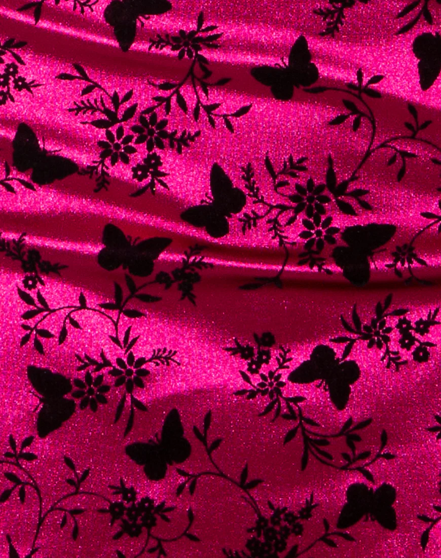 Wren Mini Skirt in Butterfly Bloom Pink - Image 5