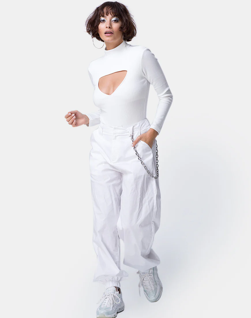 Xhesi Bodice Mini Rib White - Image 3