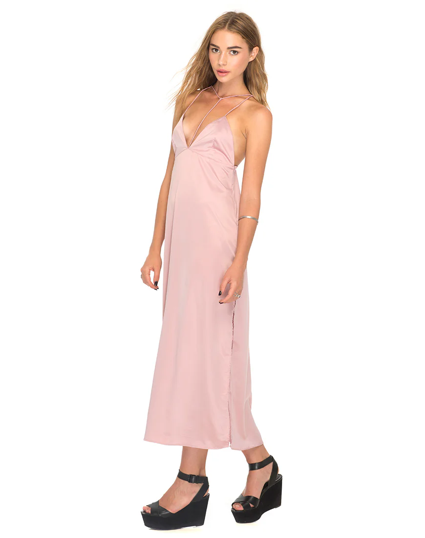Xochi Maxi Dress in Dusky Pink - Image 3