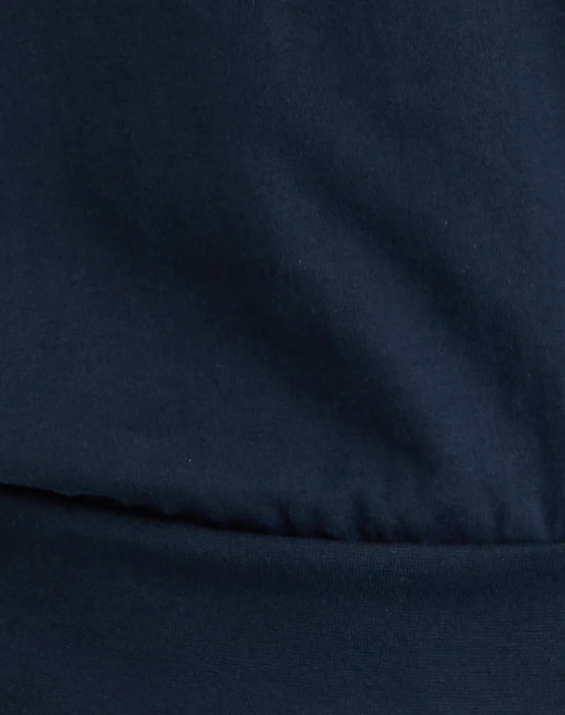 Yacin Slouchy Top in Navy - Image 5