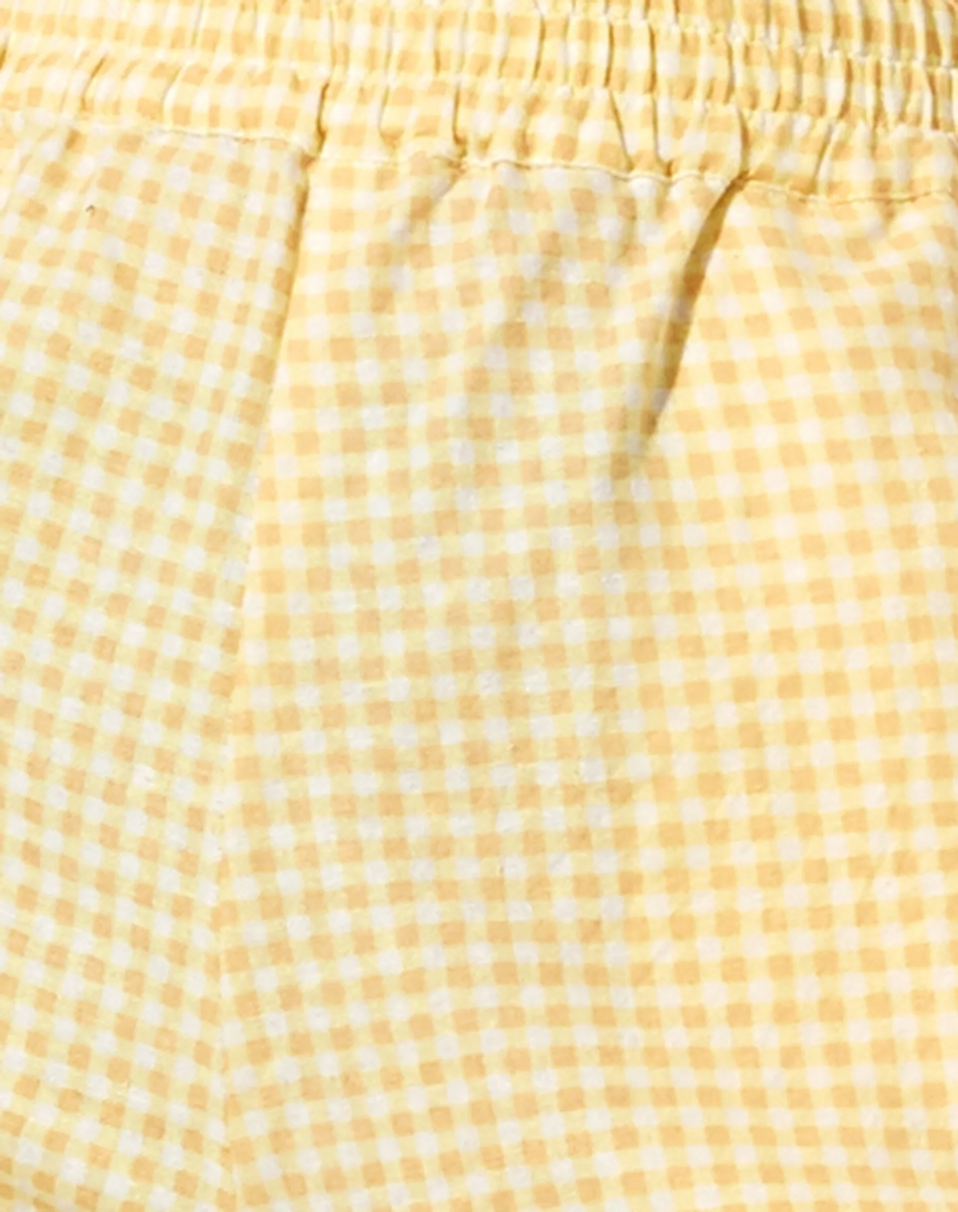 Yara Trouser in Lemon Gingham Yellow - Image 4