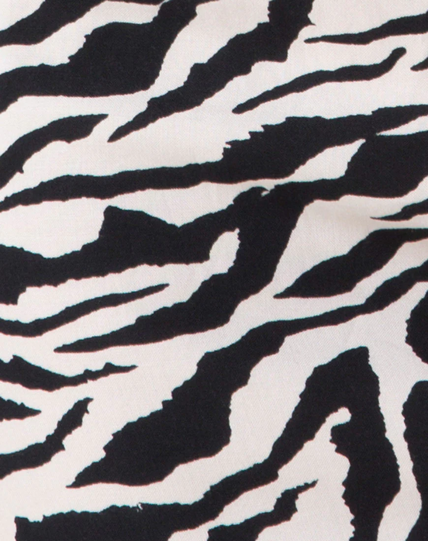Yashey Slip Dress in 90's Zebra - Image 7
