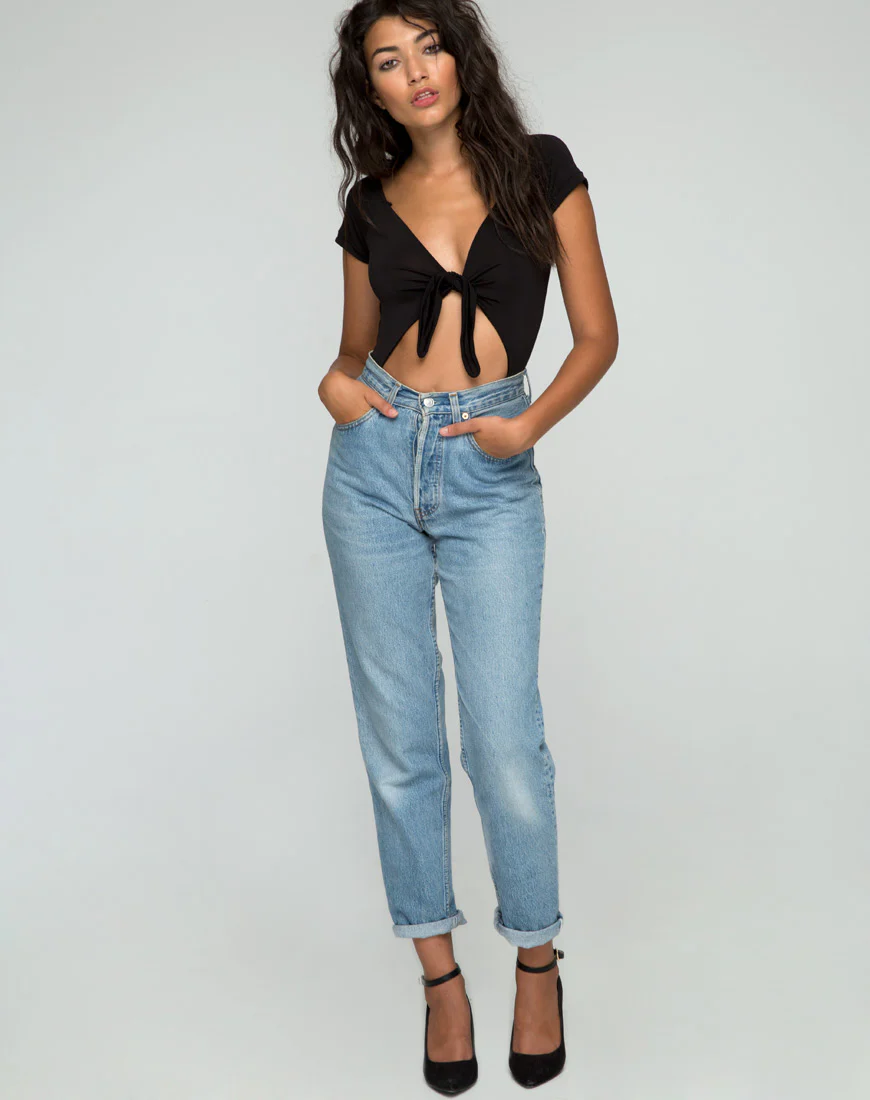 Yayo Cutout Bodice in Black - Image 3