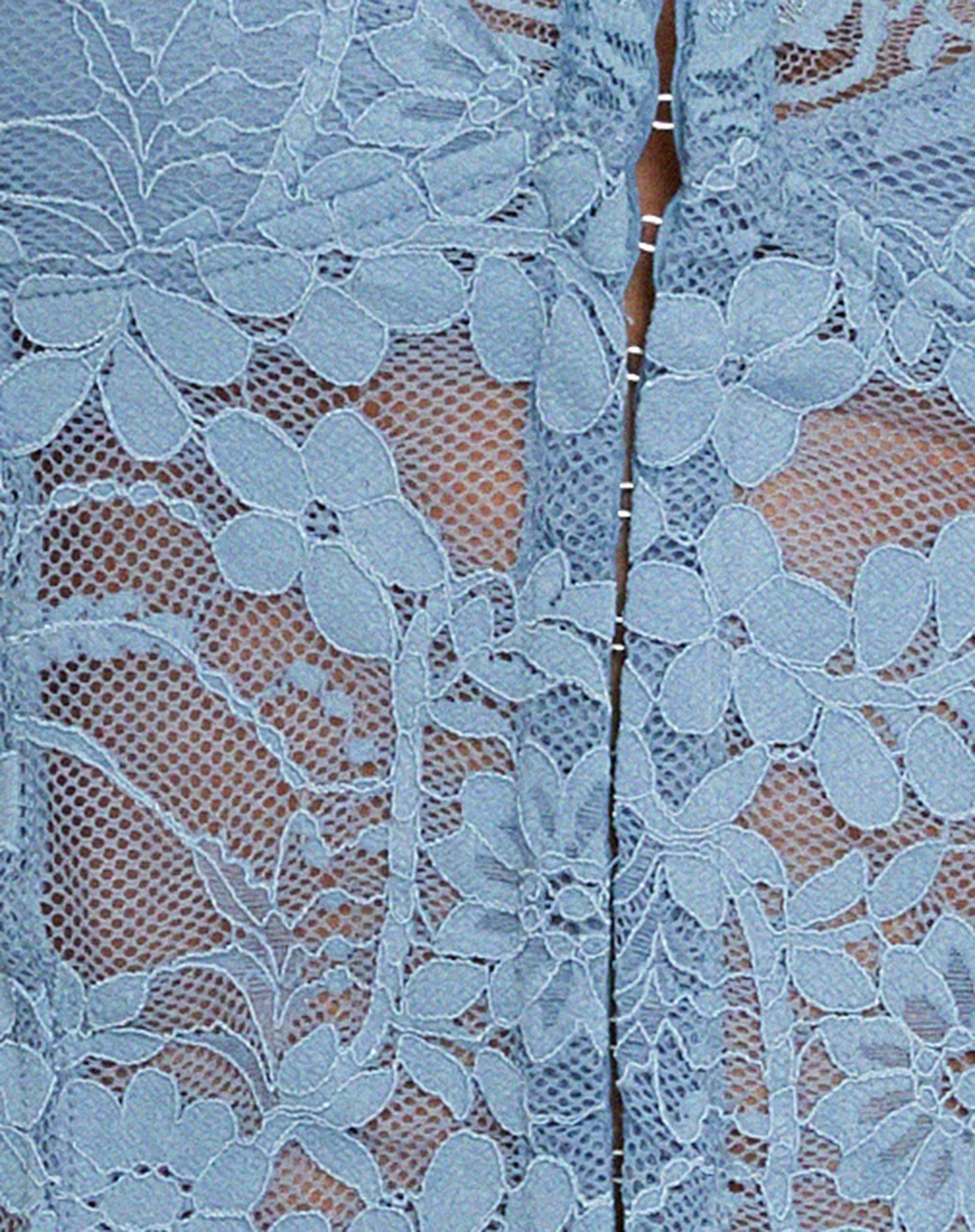 Yenko Crop Top in Lace Blue - Image 5