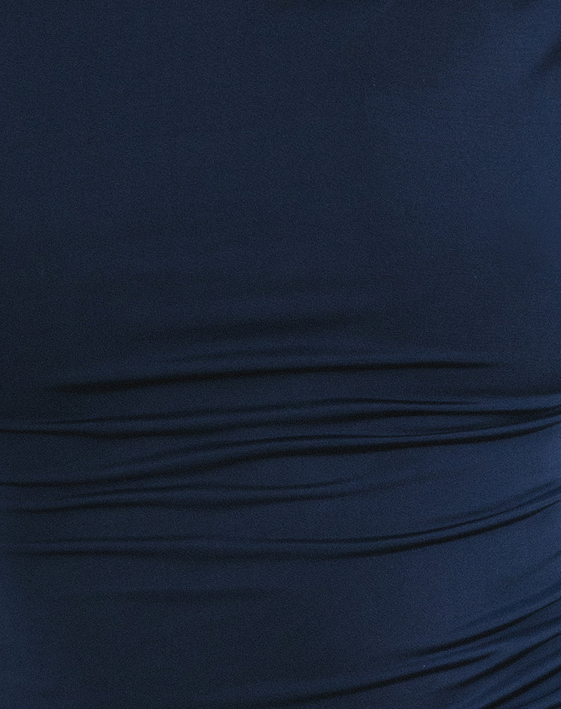 Yeseo Slinky Tank Top in Navy - Image 5
