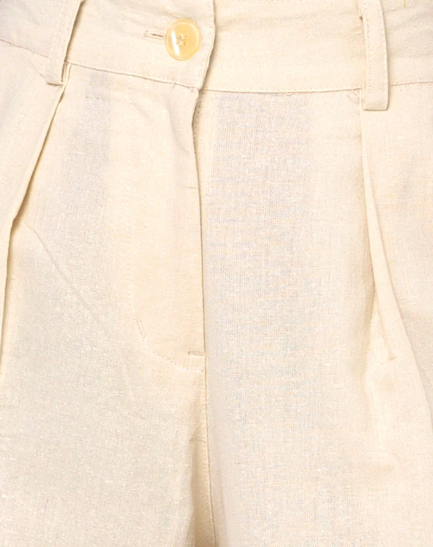 Yeva Flare Trousers in Ecru - Image 5