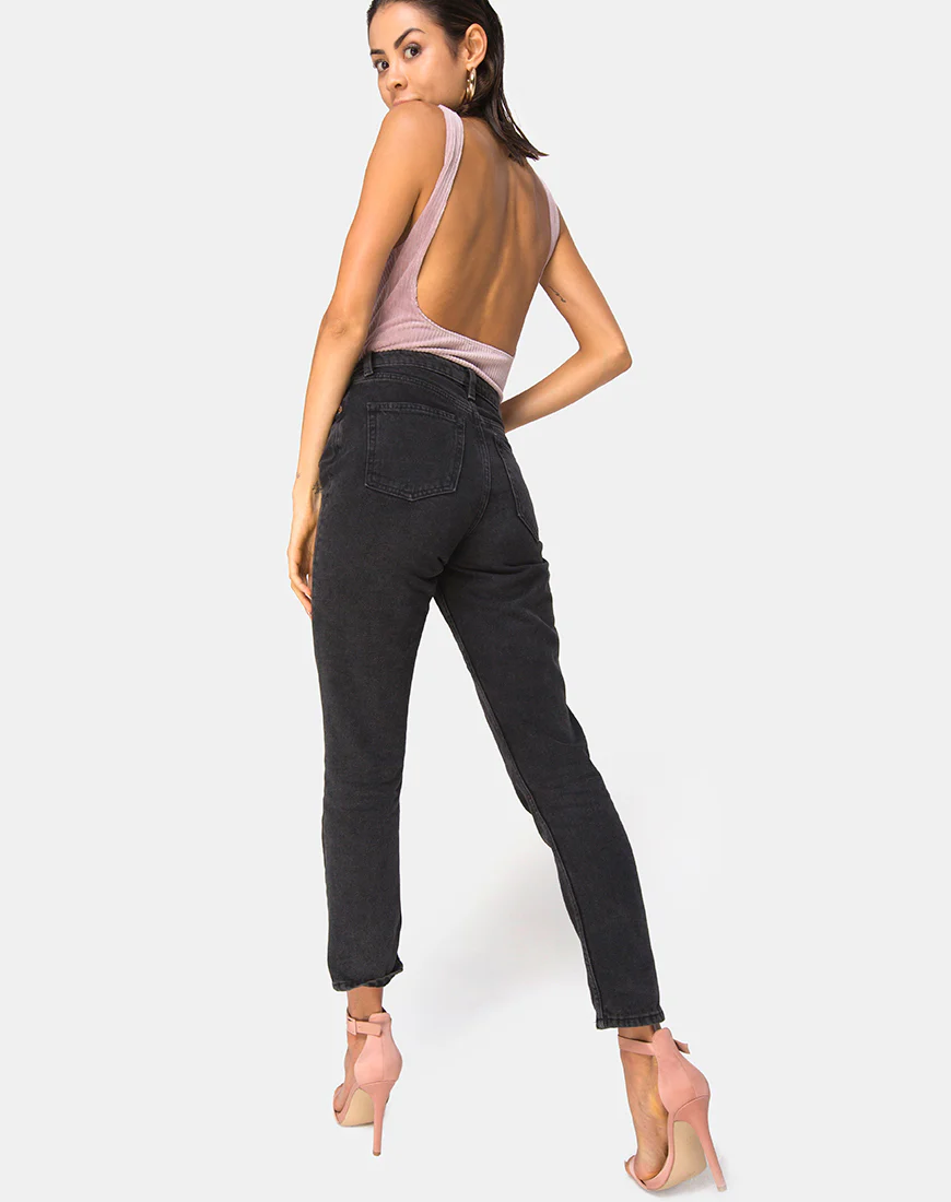 Yora Bodice in Velvet Rib Taupe - Image 4