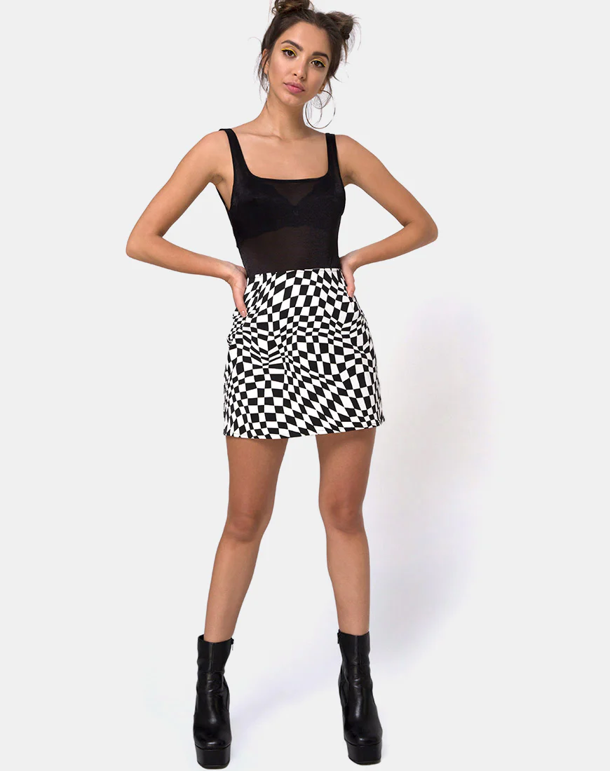 Yora Bodice in Black Nylon Sheer Mesh - Image 3