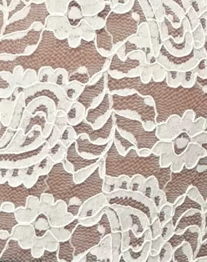 Yoren Unlined Cami Top in Paisley Lace Ivory - Image 6