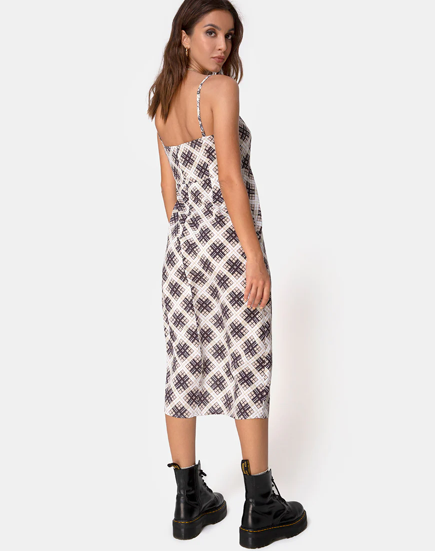 Yosha Midi Dress in Kate Check - Image 5