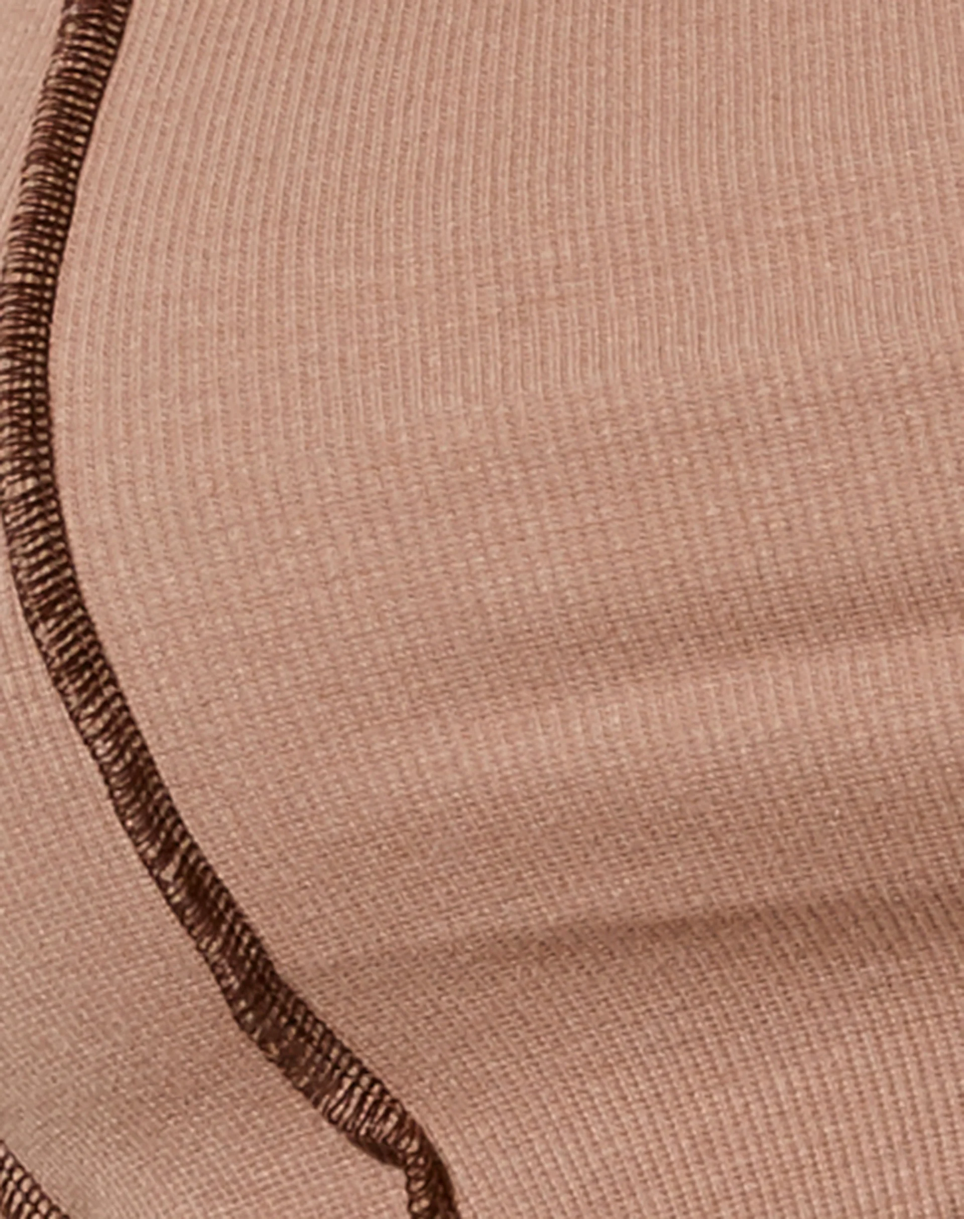 Yoshi Corset Top in Silver Mink with Dark Brown Stitch - Image 6