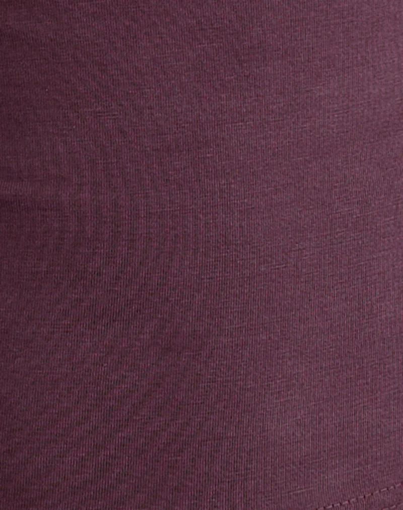 Yubin Keyhole Long Sleeve Top in Cupro Deep Purple - Image 5
