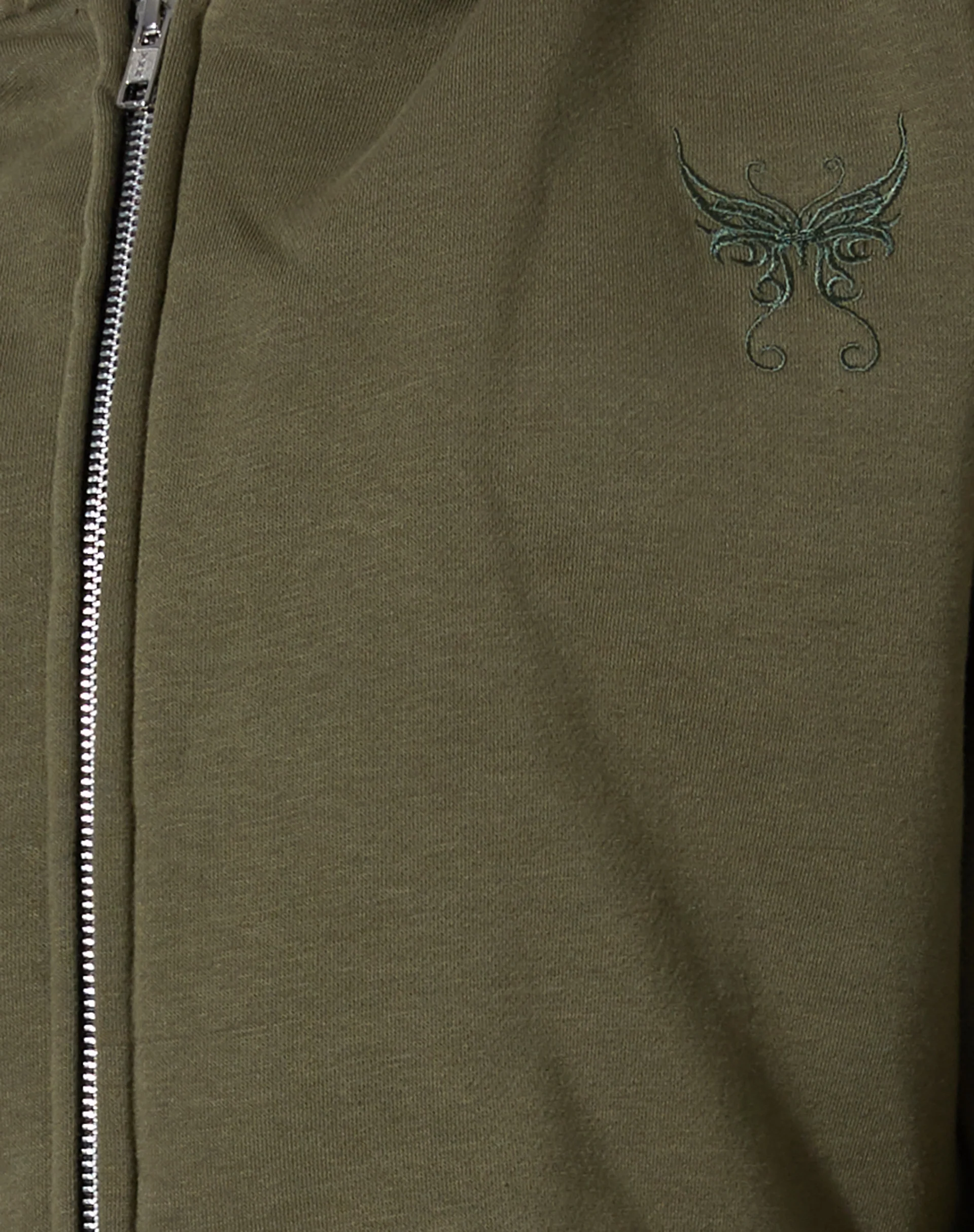 Yukata Hoodie in Grape Leaf Butterfly Embro - Image 6