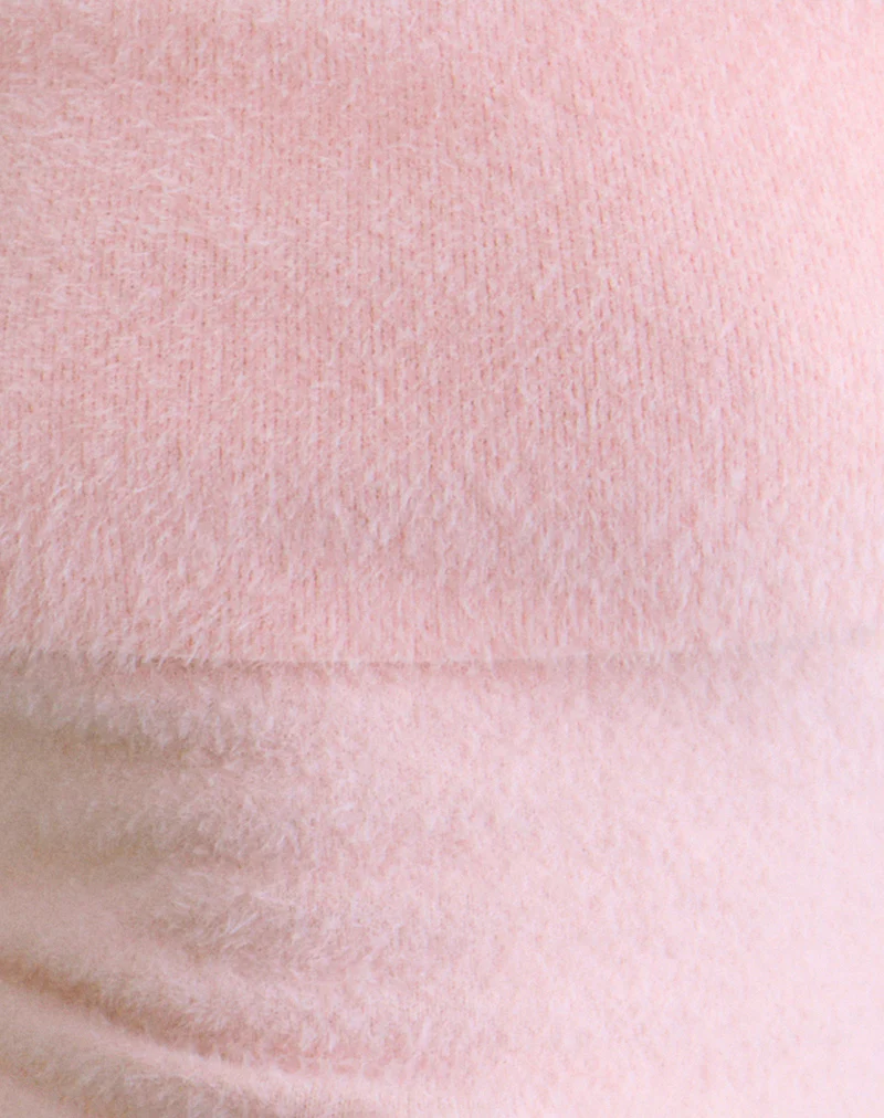 Yurian Off The Shoulder Top in Soft Pink - Image 6