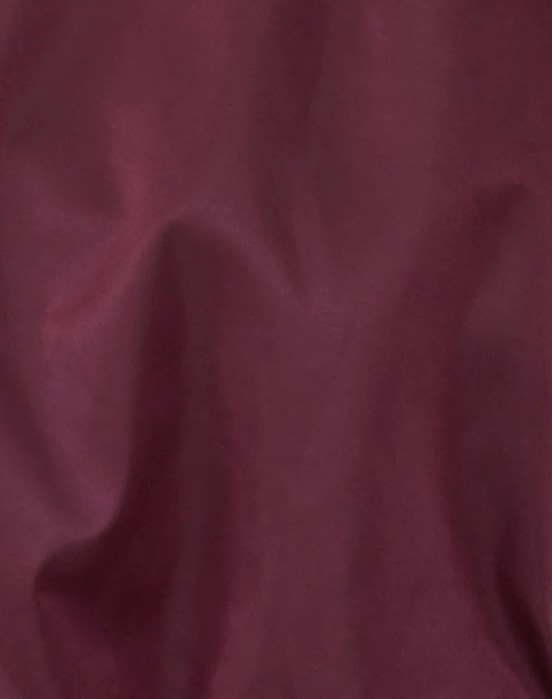 Yusna Puffball Mini Dress in Dark Berry - Image 6