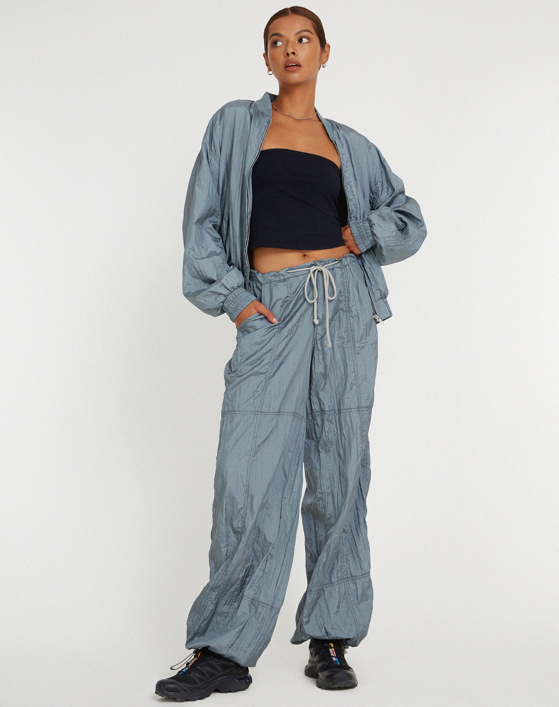 Yuu Shell Jacket in Silver - Image 7