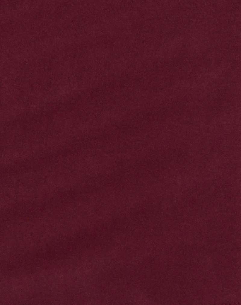 Yuzuki Mini Dress in Cupro Burgundy - Image 5