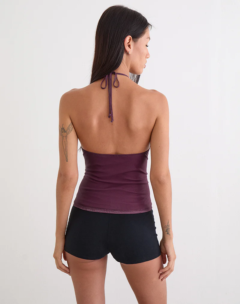 Zalika Top in Crystal Rose Burgundy - Image 4