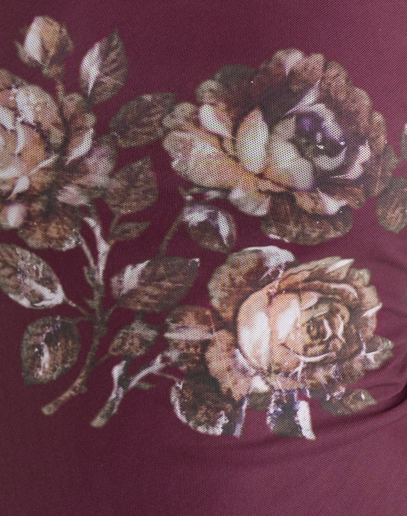 Zalika Top in Crystal Rose Burgundy - Image 5