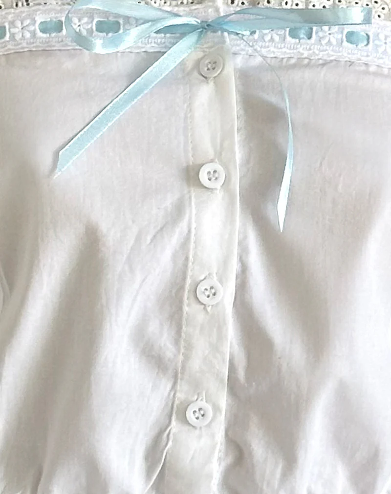 Zar Ribbon Tube Top in White - Image 6