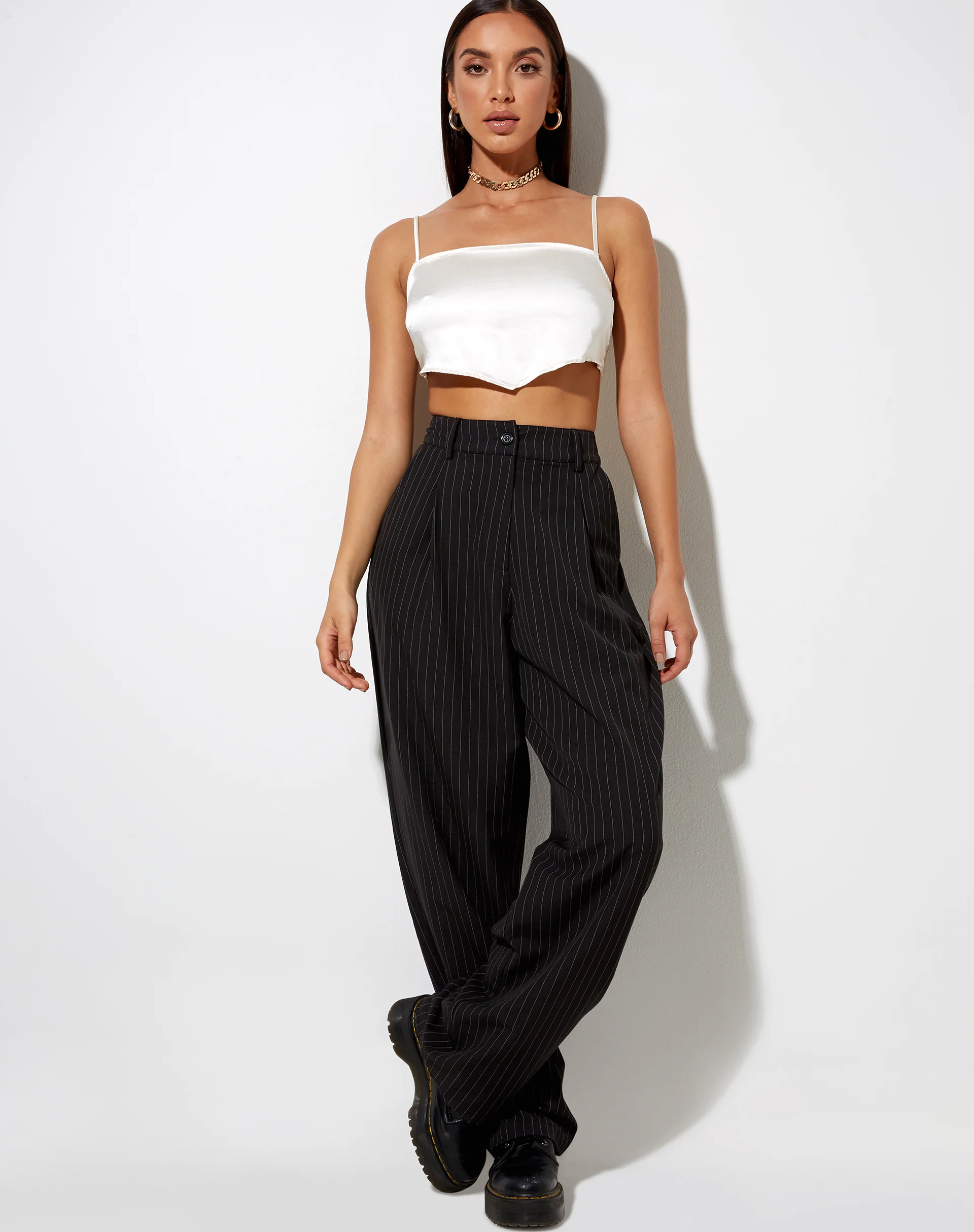 Zashe Cami Top in Satin Ivory - Image 4