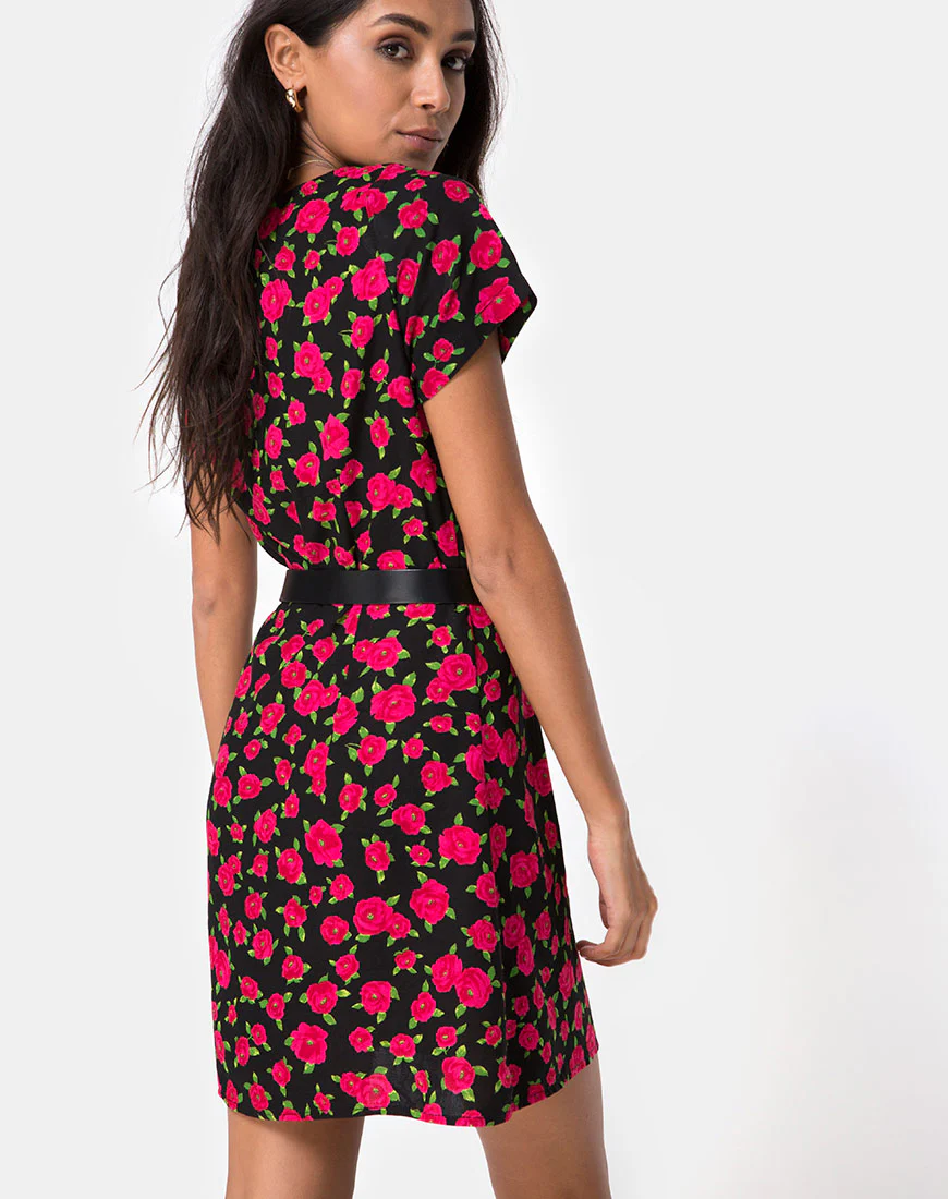 Zavacca Dress in Red Bloom - Image 2
