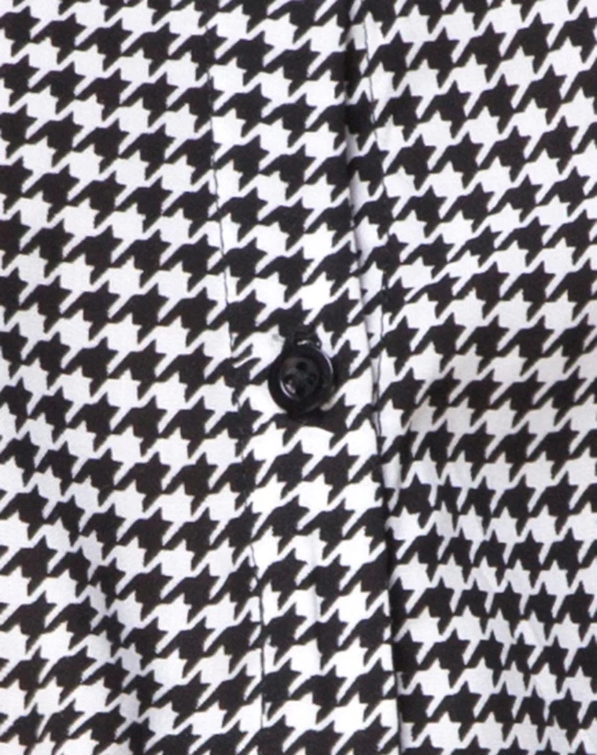 Zavacca Tea Dress in Small Dogtooth - Image 5