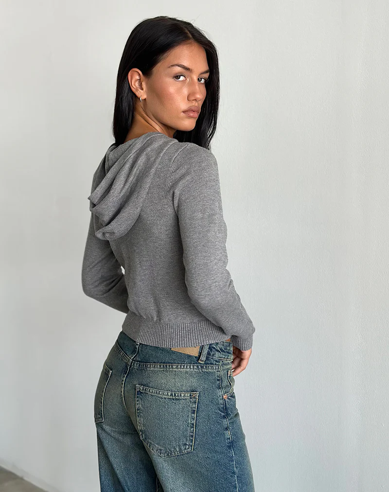 Zella Cardigan in Grey - Image 3