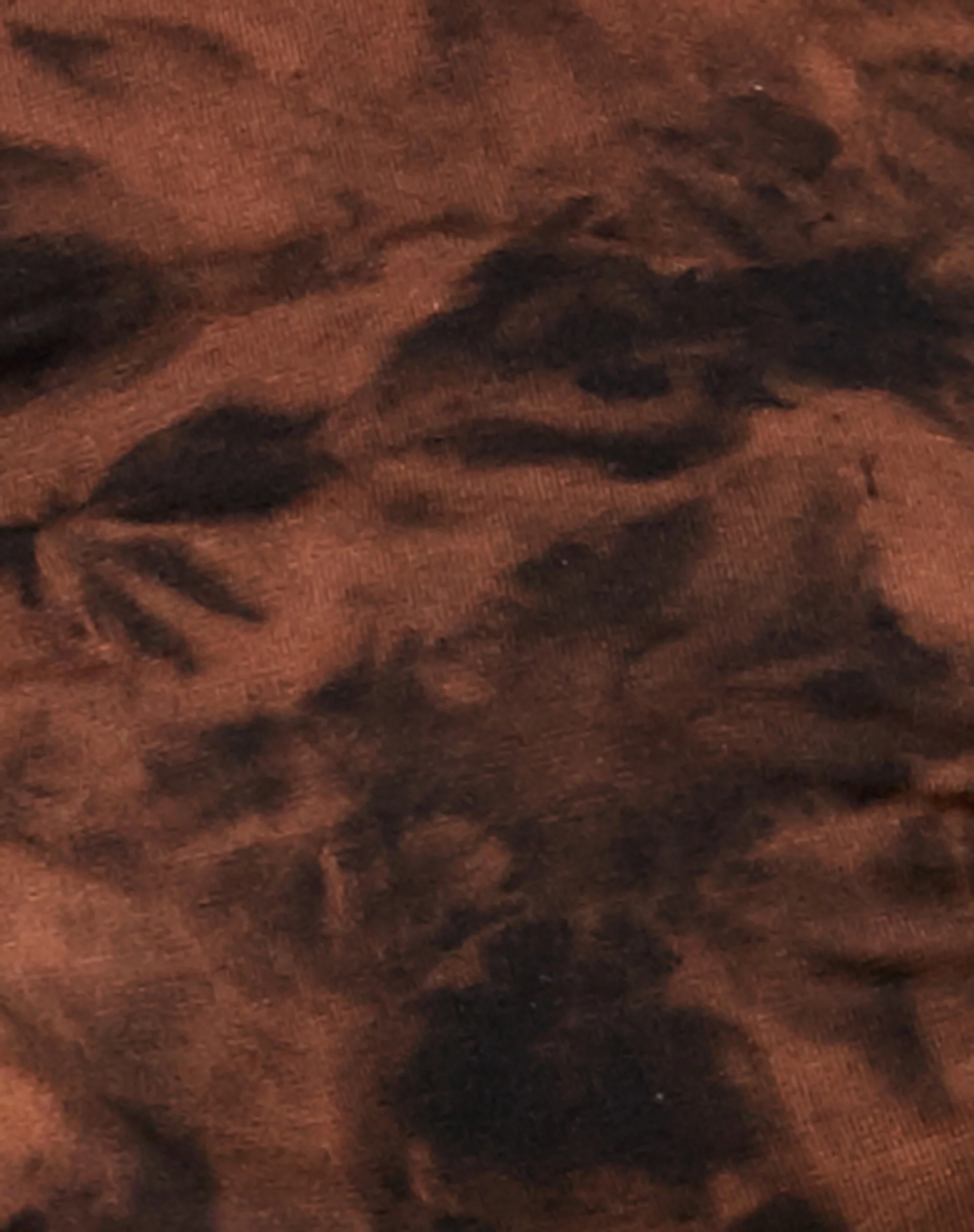 Zen Crop Top in Black Rust Tie Dye - Image 5