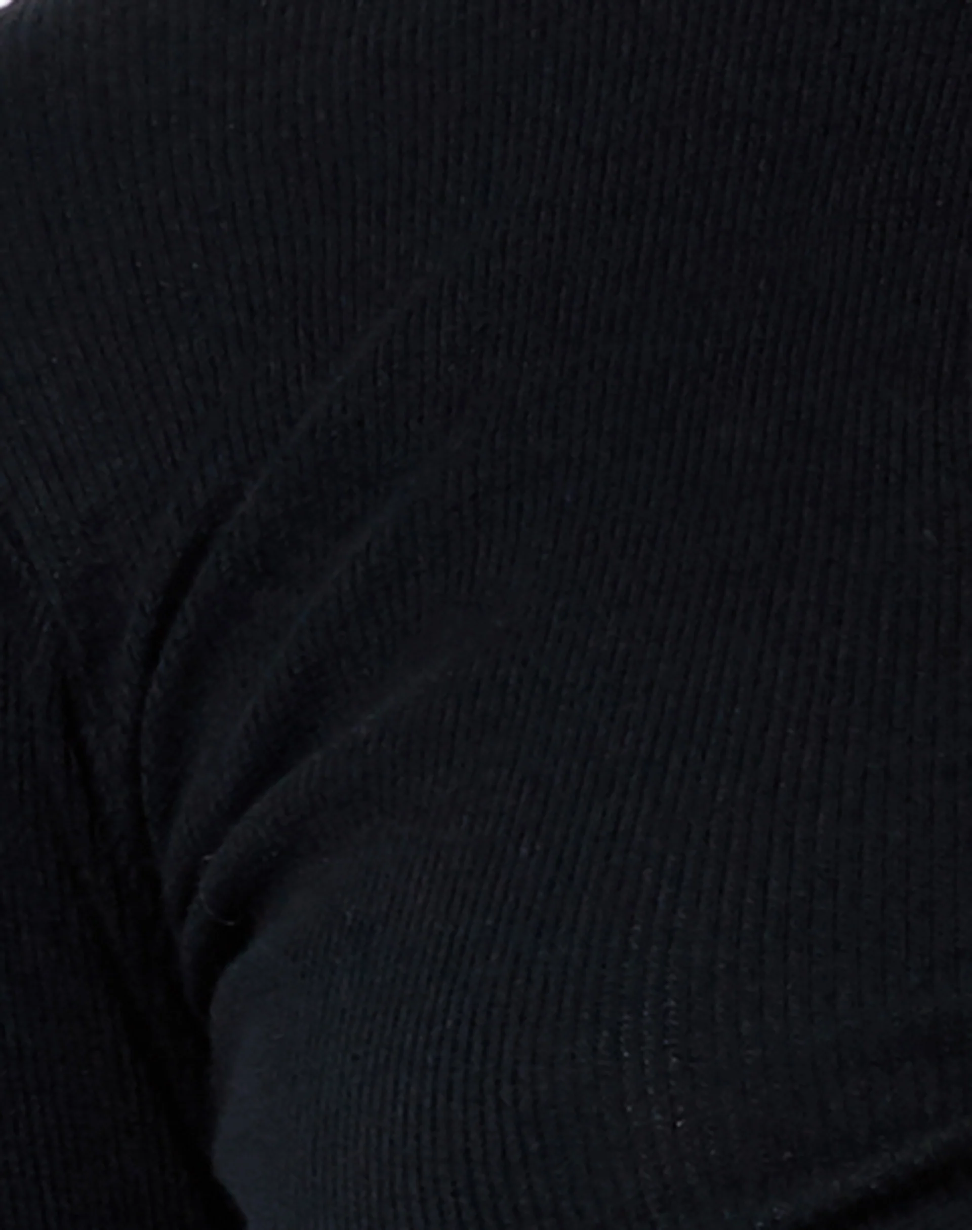 Zen Crop Top in Rib Black - Image 5