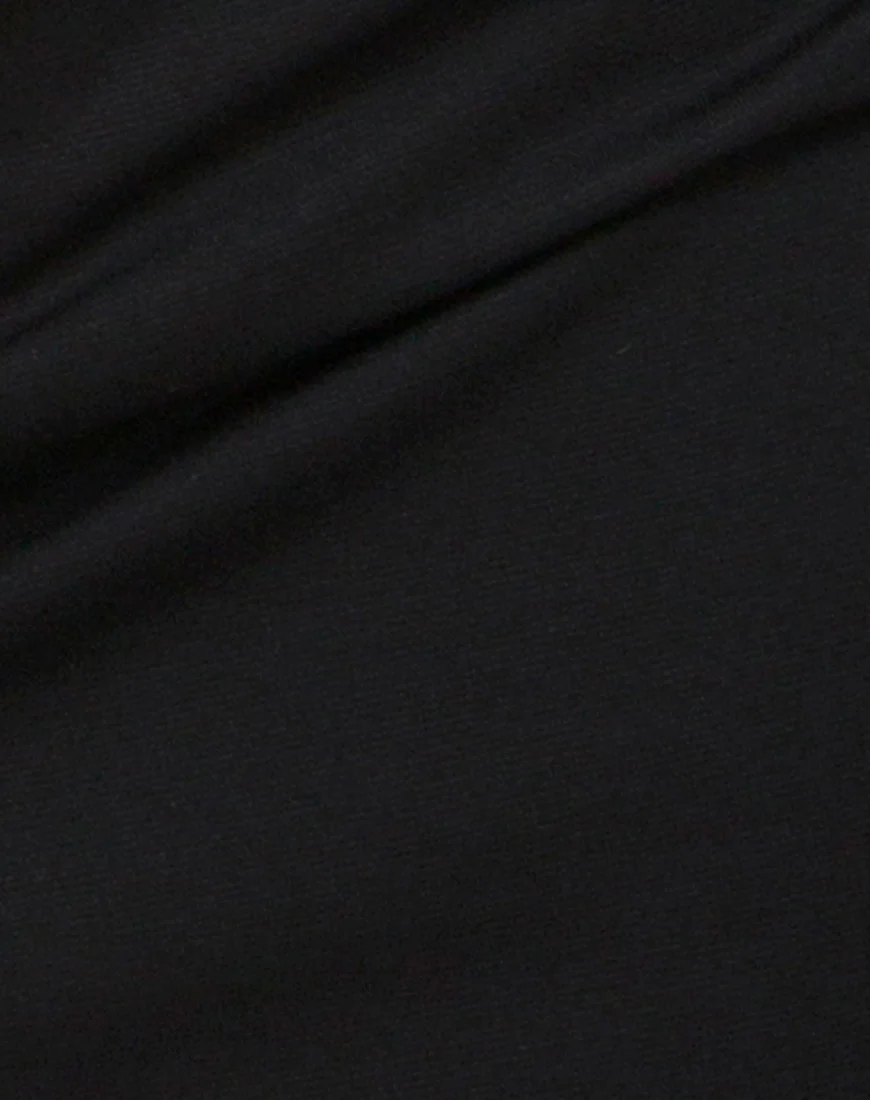 Zenda Bodycon Skirt in Black with SIlver Chain - Image 5
