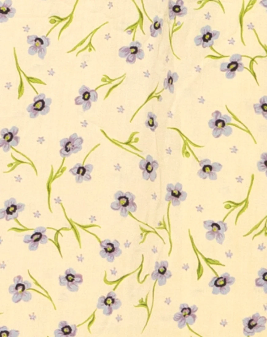 Zenith Dress in Wild Flower Lemon Drop - Image 5