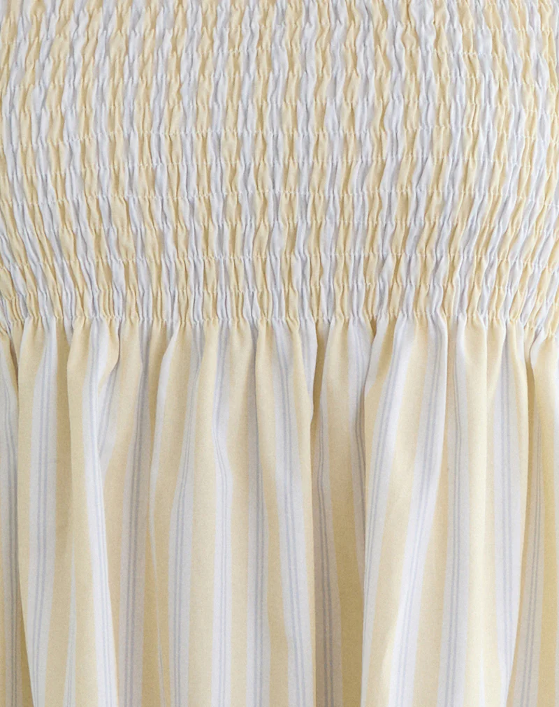 Zerah Top in Candy Stripe Yellow - Image 6