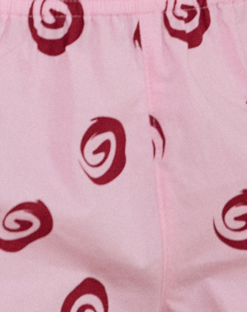 Zhuri Short in Poplin Swirl Pink - Image 5