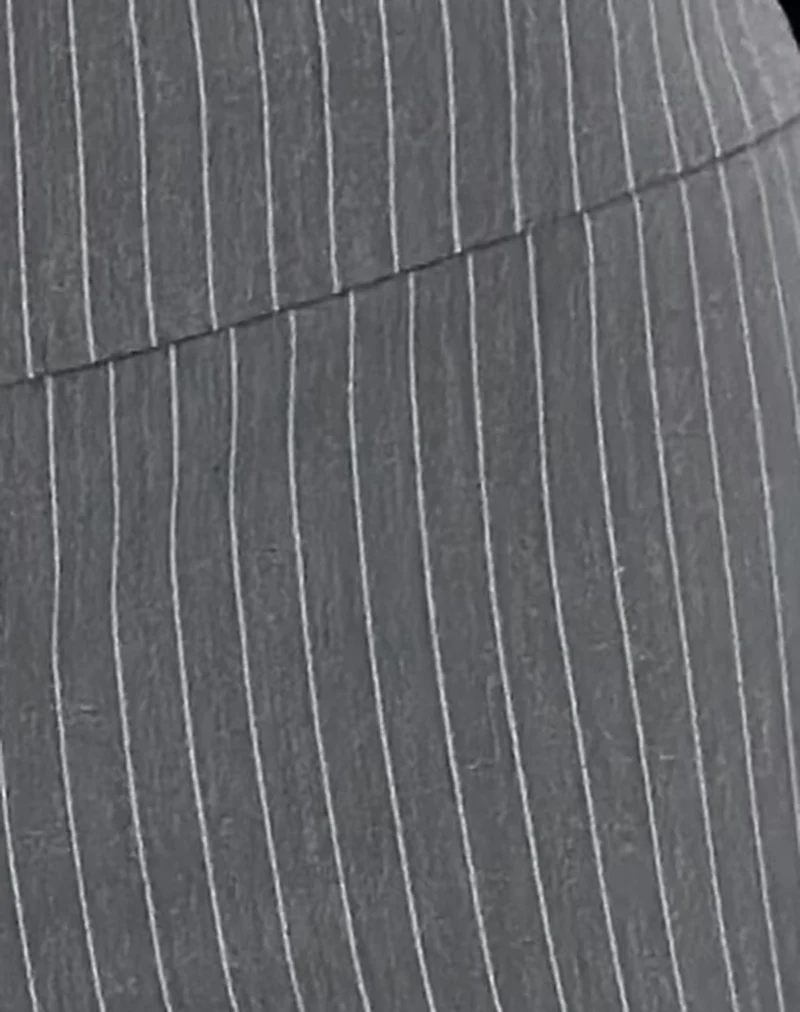 Zolena Trouser in Tailoring Pinstripe Grey - Image 6