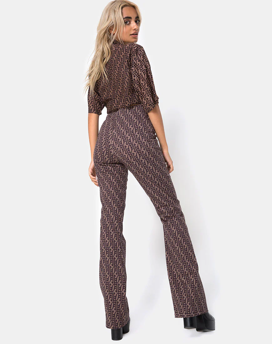 Zolia Highwaisted Trousers in Chinese Moon - Image 4
