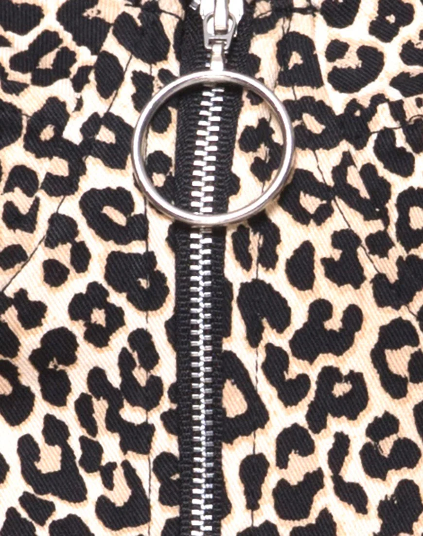 Zolia Trouser in Rar Leopard Brown - Image 5