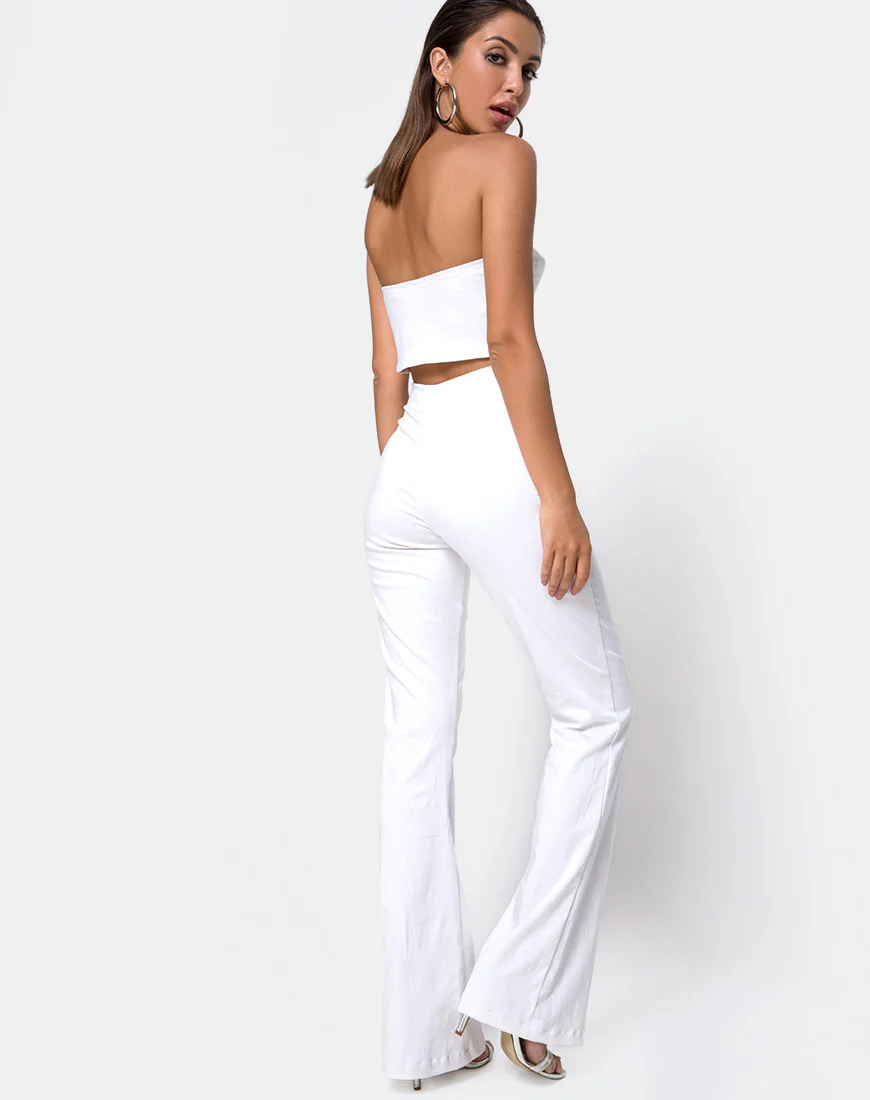 Zolia Trouser in White - Image 4