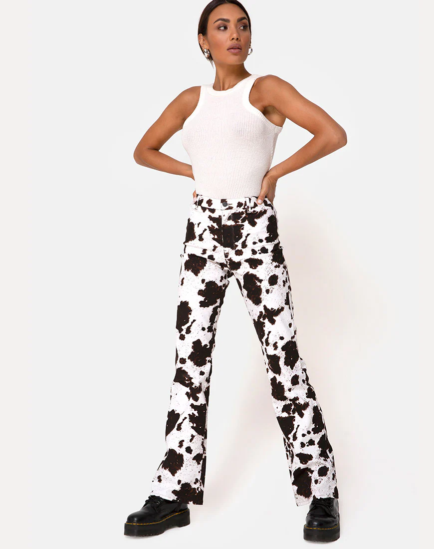 Zoven Trouser in Cow Hide - Image 2