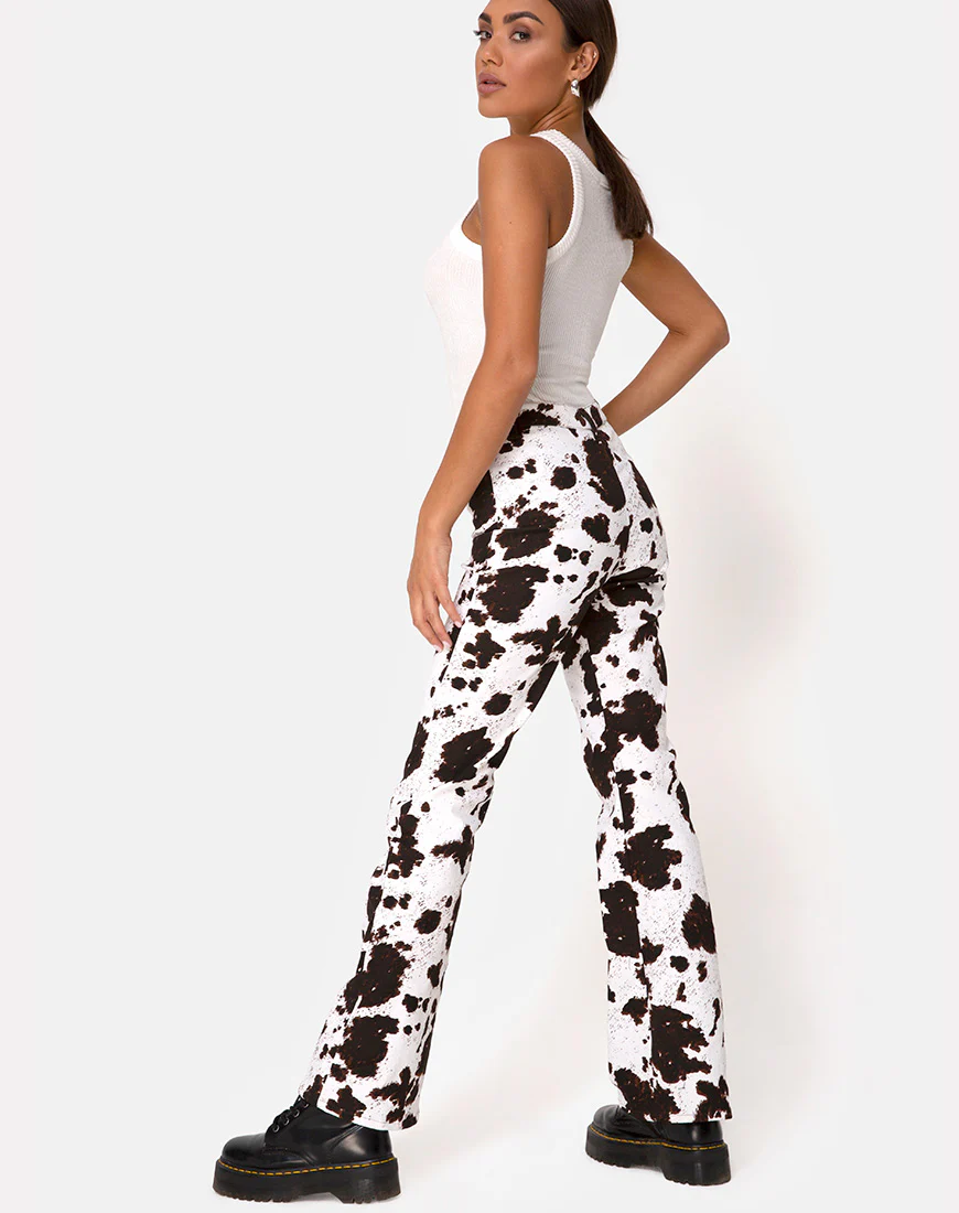 Zoven Trouser in Cow Hide - Image 3