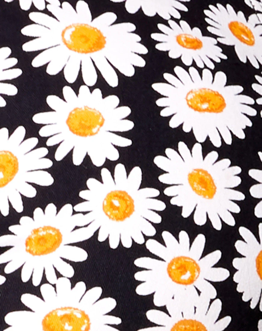 Zoven Trousers in Daisy Love Black - Image 5