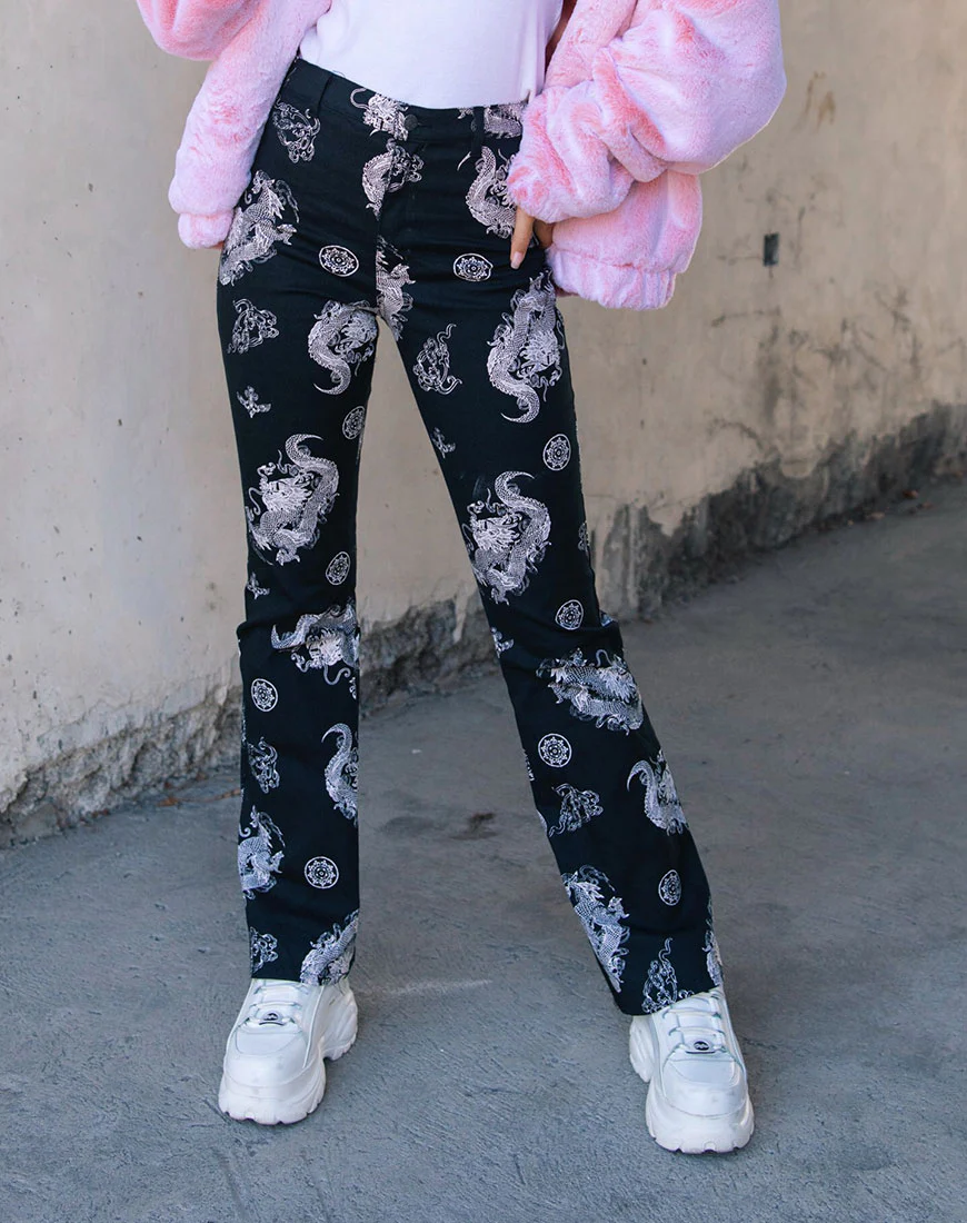 Zoven Trouser in Dragon Black - Image 3