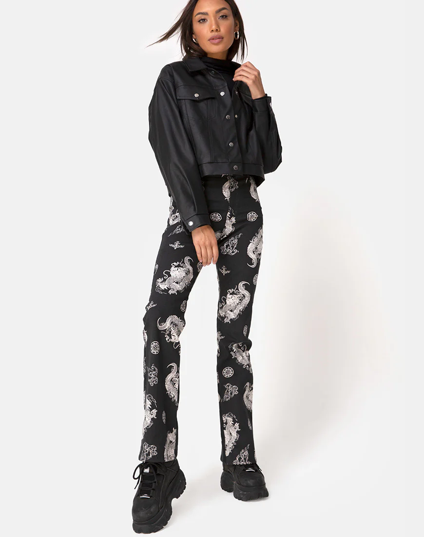 Zoven Trouser in Dragon Black - Image 5