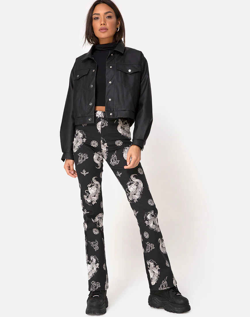 Zoven Trouser in Dragon Black - Image 6