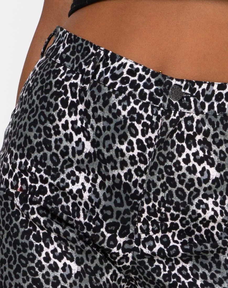 Zoven Trousers in Rar Leopard Grey - Image 7