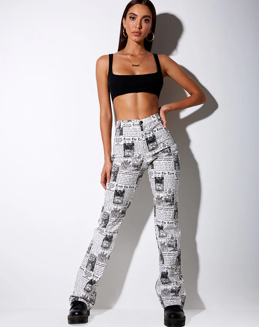 Zoven Flare Trouser in Tarot - Image 5